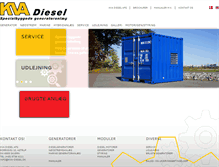 Tablet Screenshot of kva-diesel.dk